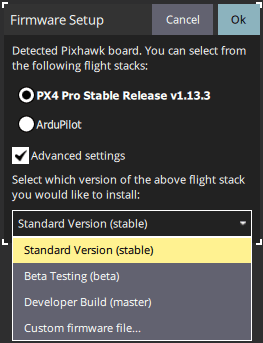 Install PX4 version